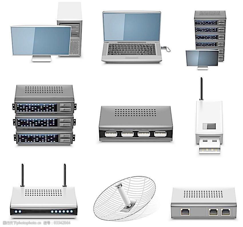 網(wǎng)絡(luò)服務(wù)器圖標(biāo)與計算機網(wǎng)絡(luò)